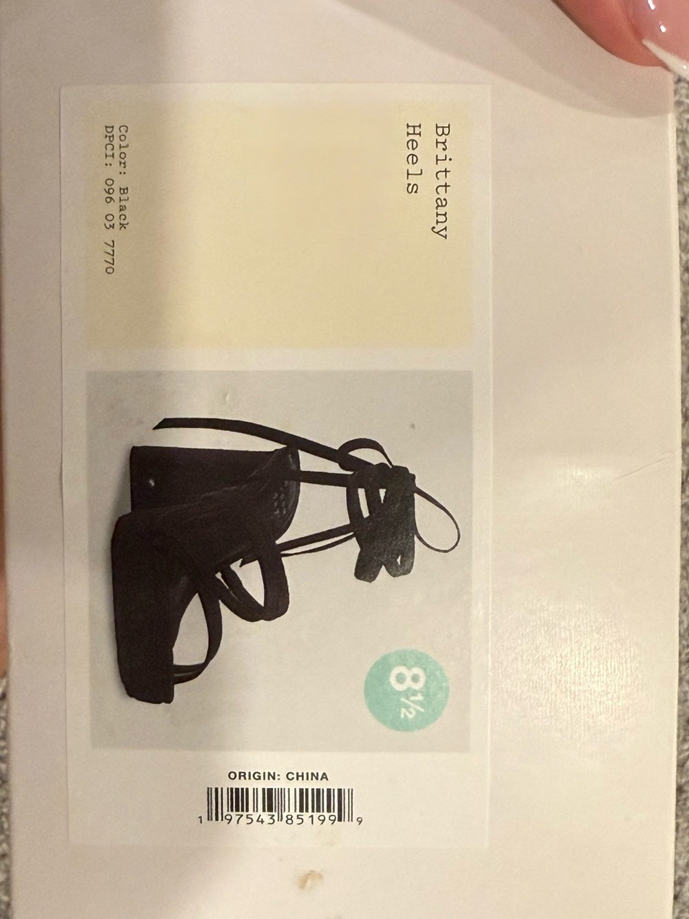 Target Black Brittany Lace-Up Heels